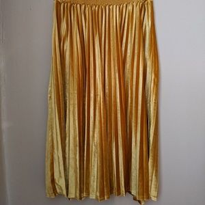 Target Velvet Mustard Skirt